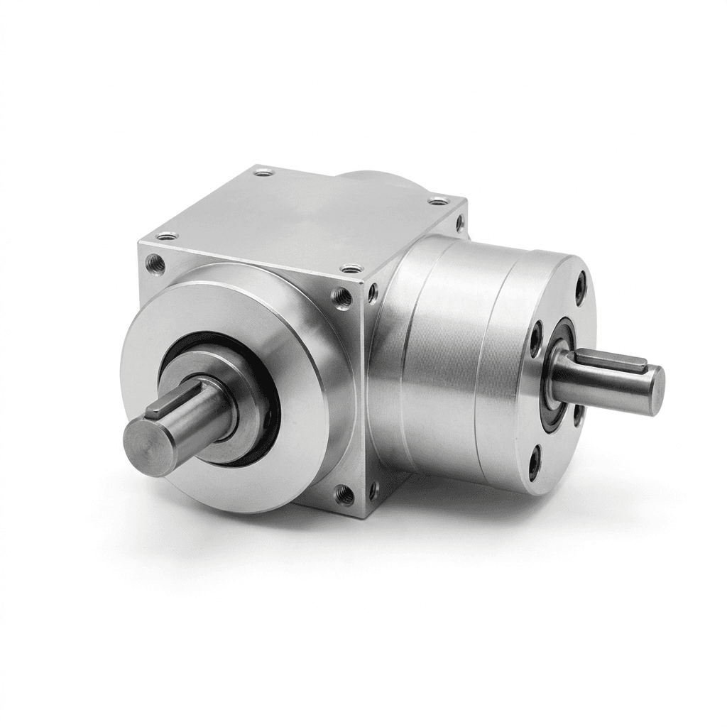 Compact miniature 90-degree right angle gearhead for compact dispensing heads