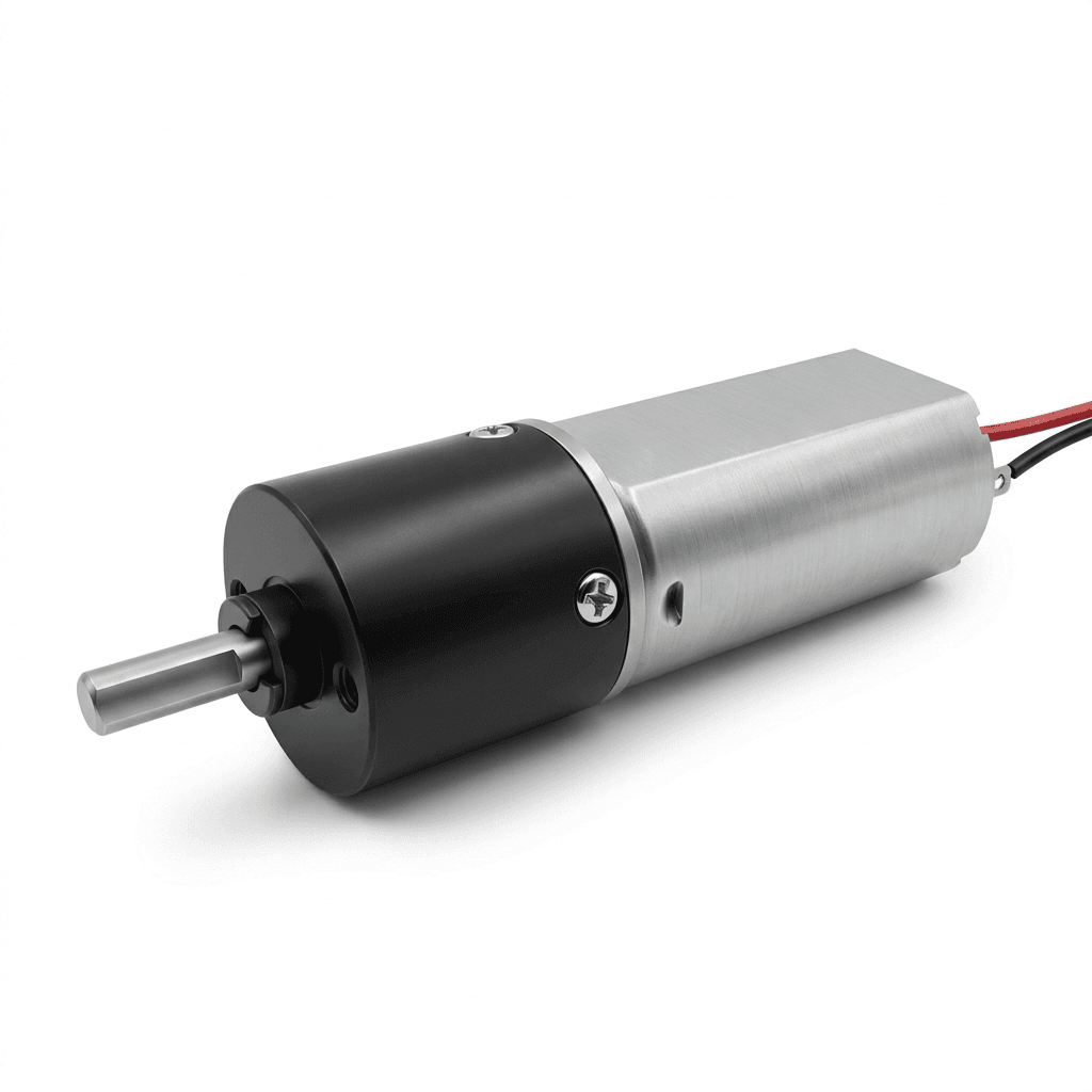 24V heavy-duty DC planetary gearhead motor with concentric keyed shaft