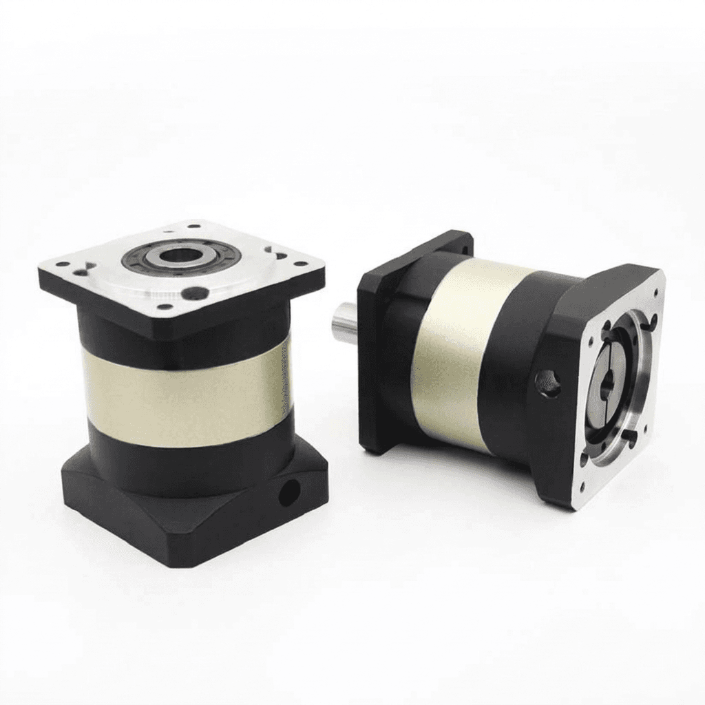 High torsional rigidity disc flange gearhead for minimal lost motion