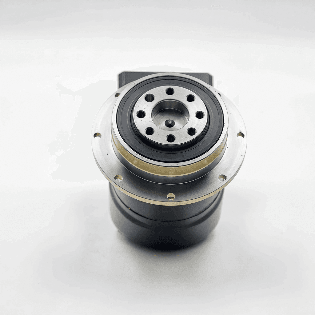 Right angle precision planetary gearhead with low-backlash disc flange