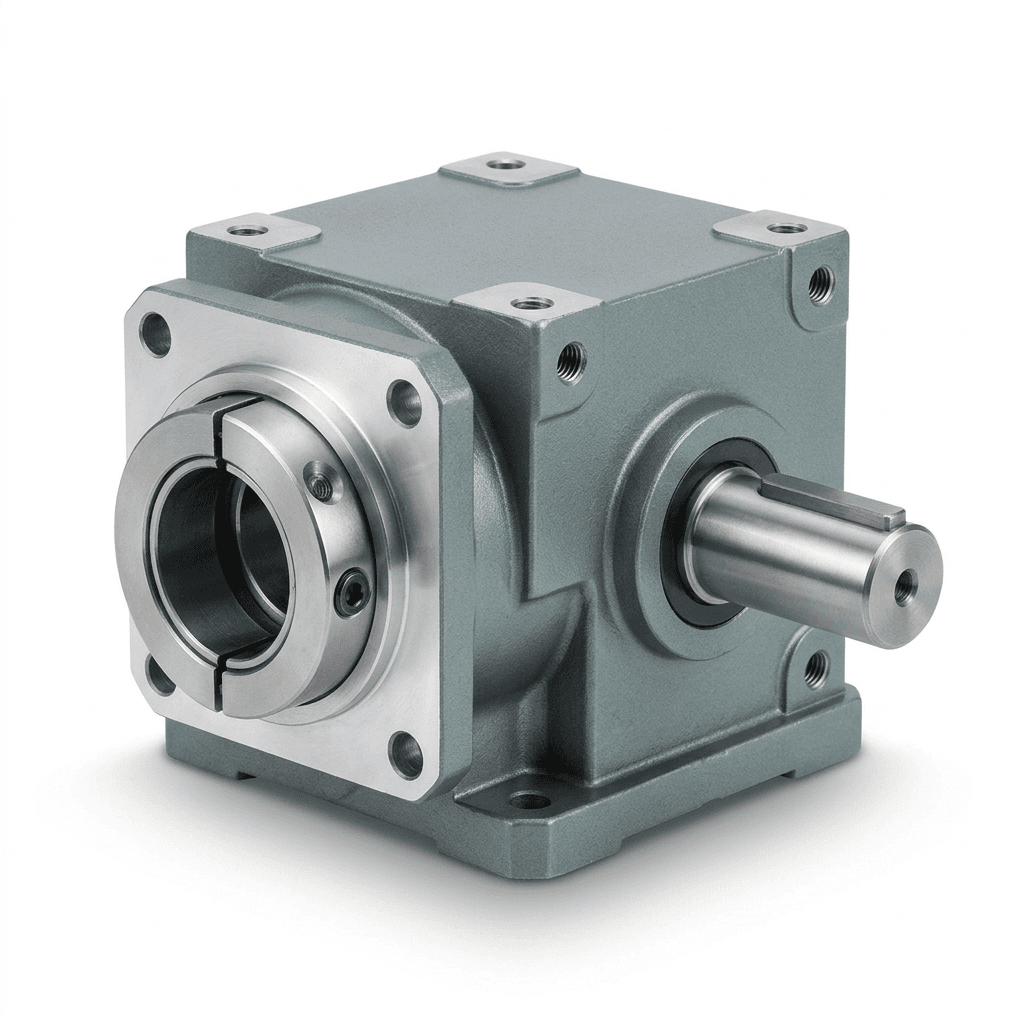 High-torque spiral bevel right angle servo gearbox